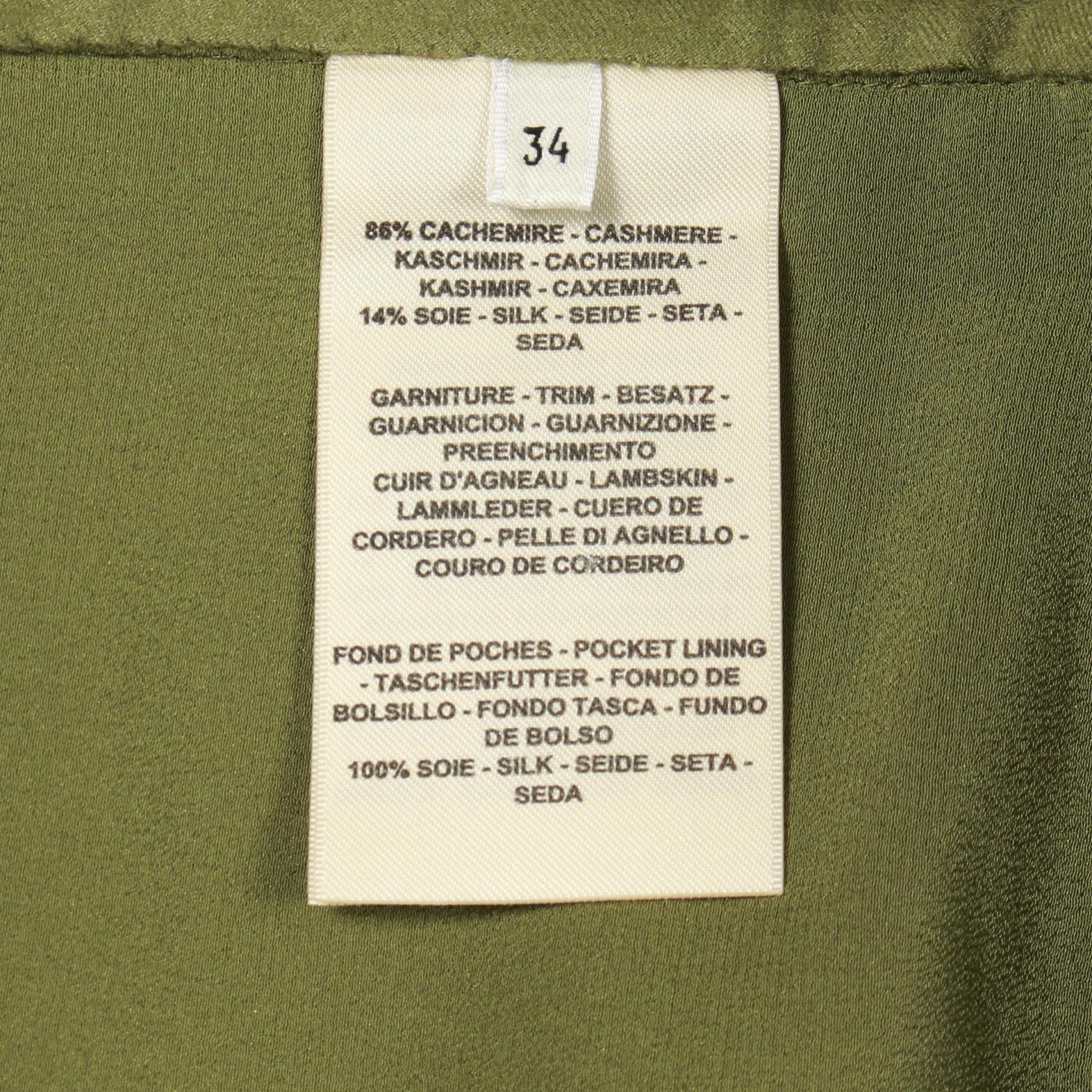 エルメス カシミヤシルクコート