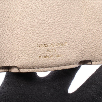 ルイヴィトン ポルトフォイユロックミニ レザー三つ折り財布