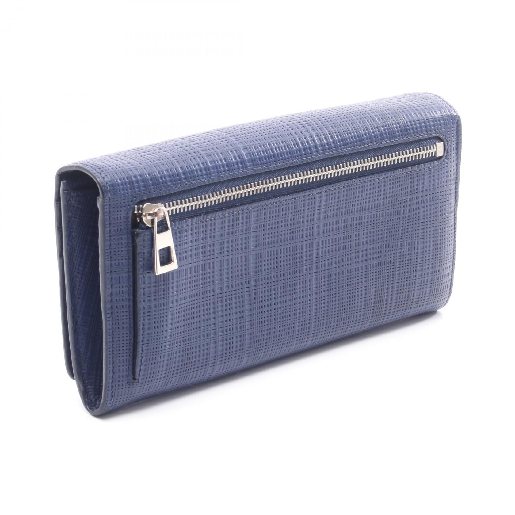 ロエベ LINEN レザー二つ折り長財布