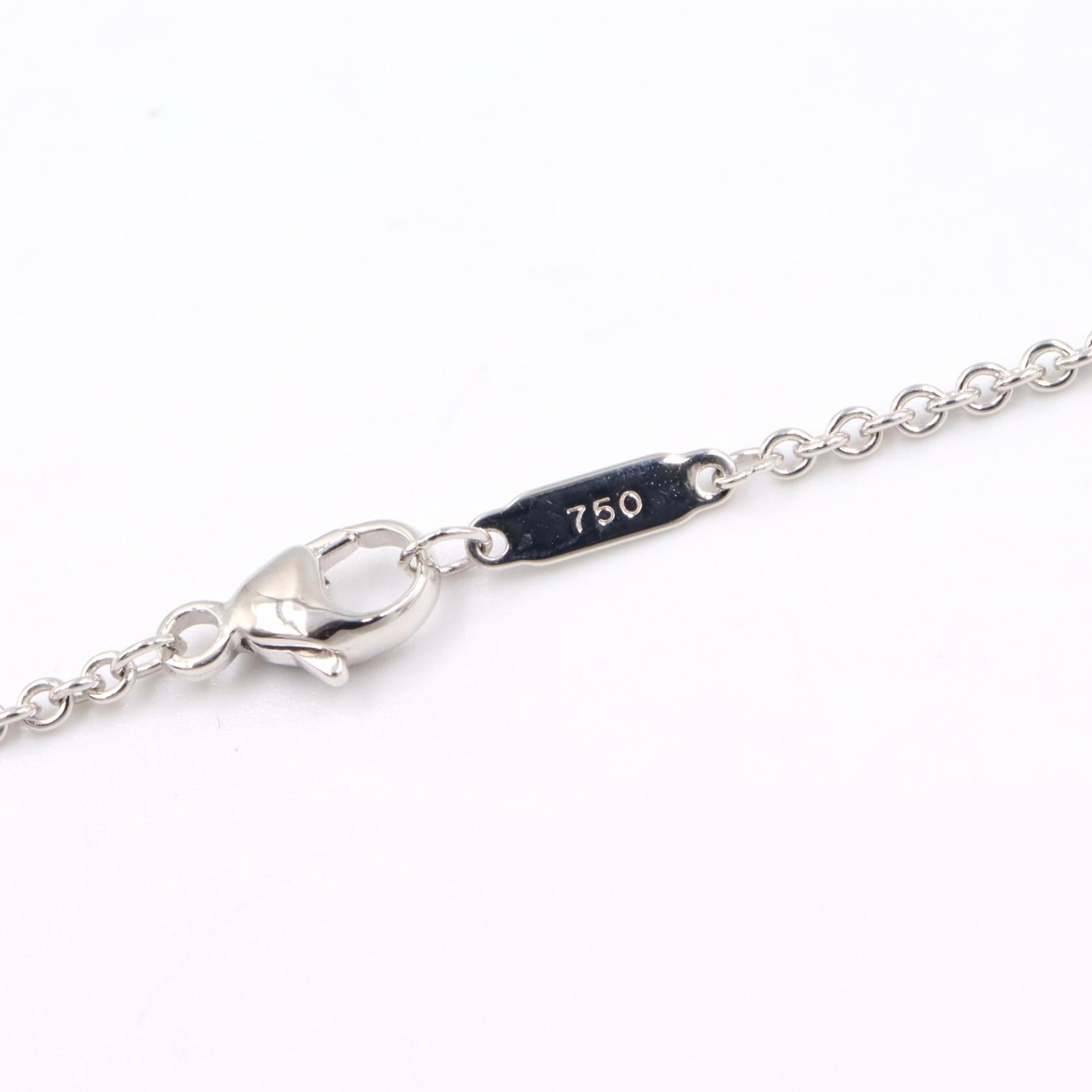 ティファニー 1837 バー Au750 ダイヤモンドネックレス