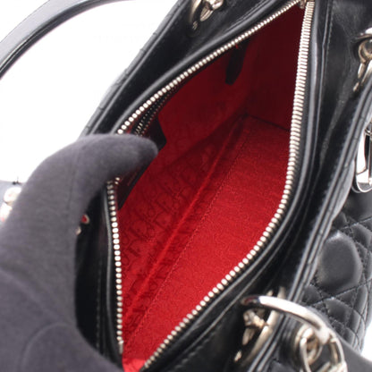 ディオール LADY DIOR レザー ハンドバッグ