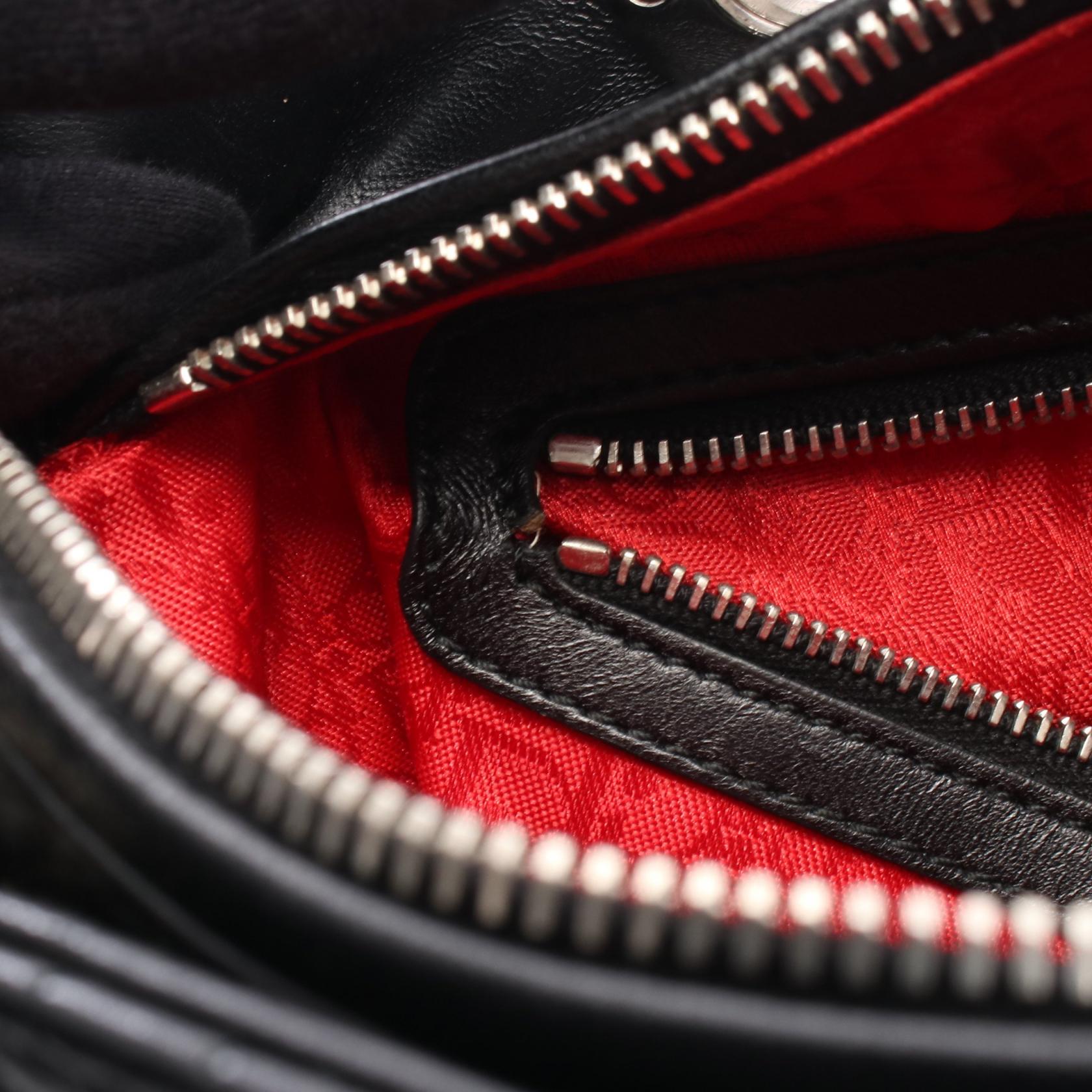 ディオール LADY DIOR レザー ハンドバッグ