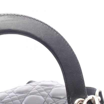 ディオール LADY DIOR レザー ハンドバッグ