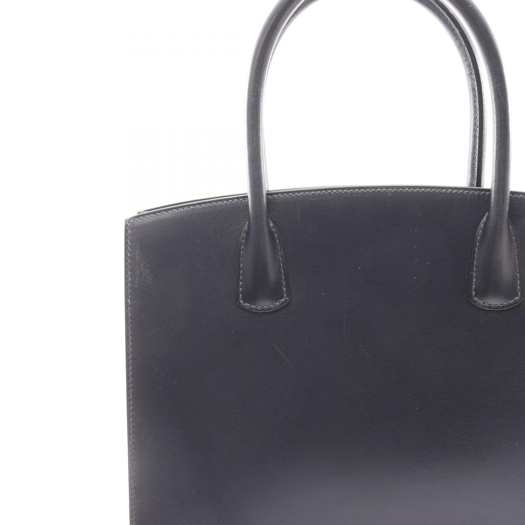エルメス ホワイトバスアップ ボックスカーフ ハンドバッグ