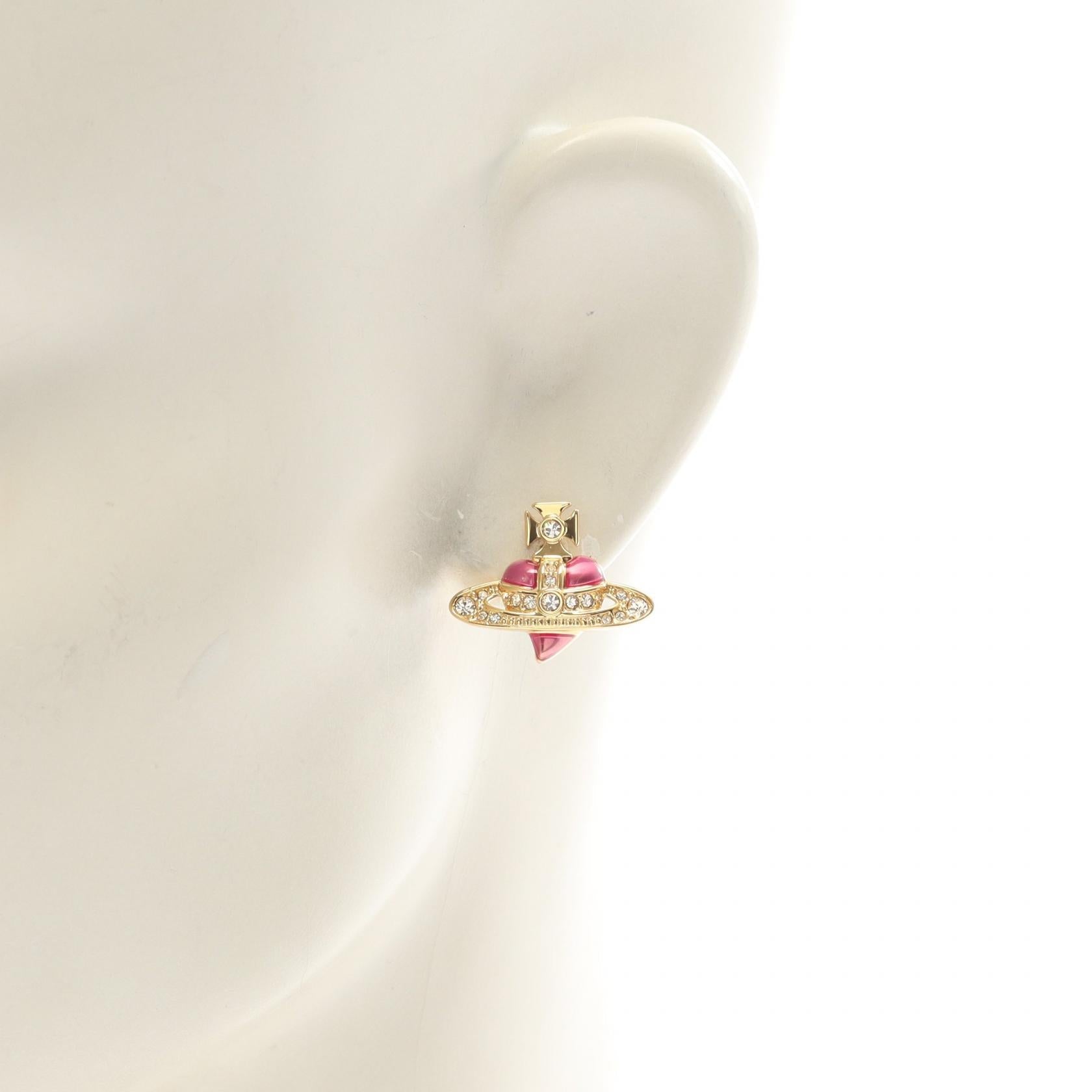 ヴィヴィアンウエストウッド NEW DIAMANTE HEART ピアス