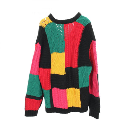 シュプリーム Patchwork Cable Knit コットンカーディガン
