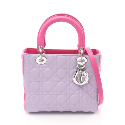 クリスチャンディオール LADY DIOR レザー ハンドバッグ