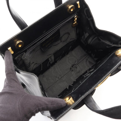 サルヴァトーレ フェラガモ ヴァラリボン レザー2WAYハンドバッグ
