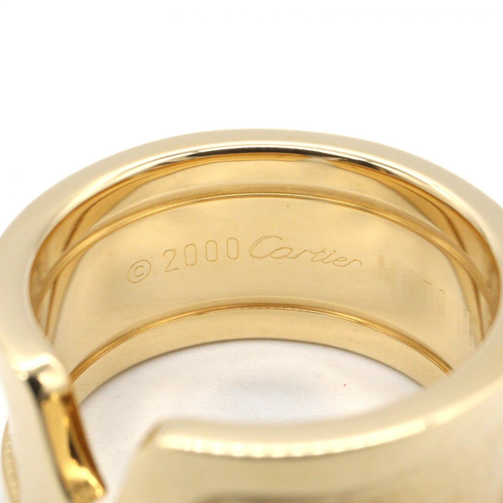 カルティエ C2ワイド Au750 リング 12号