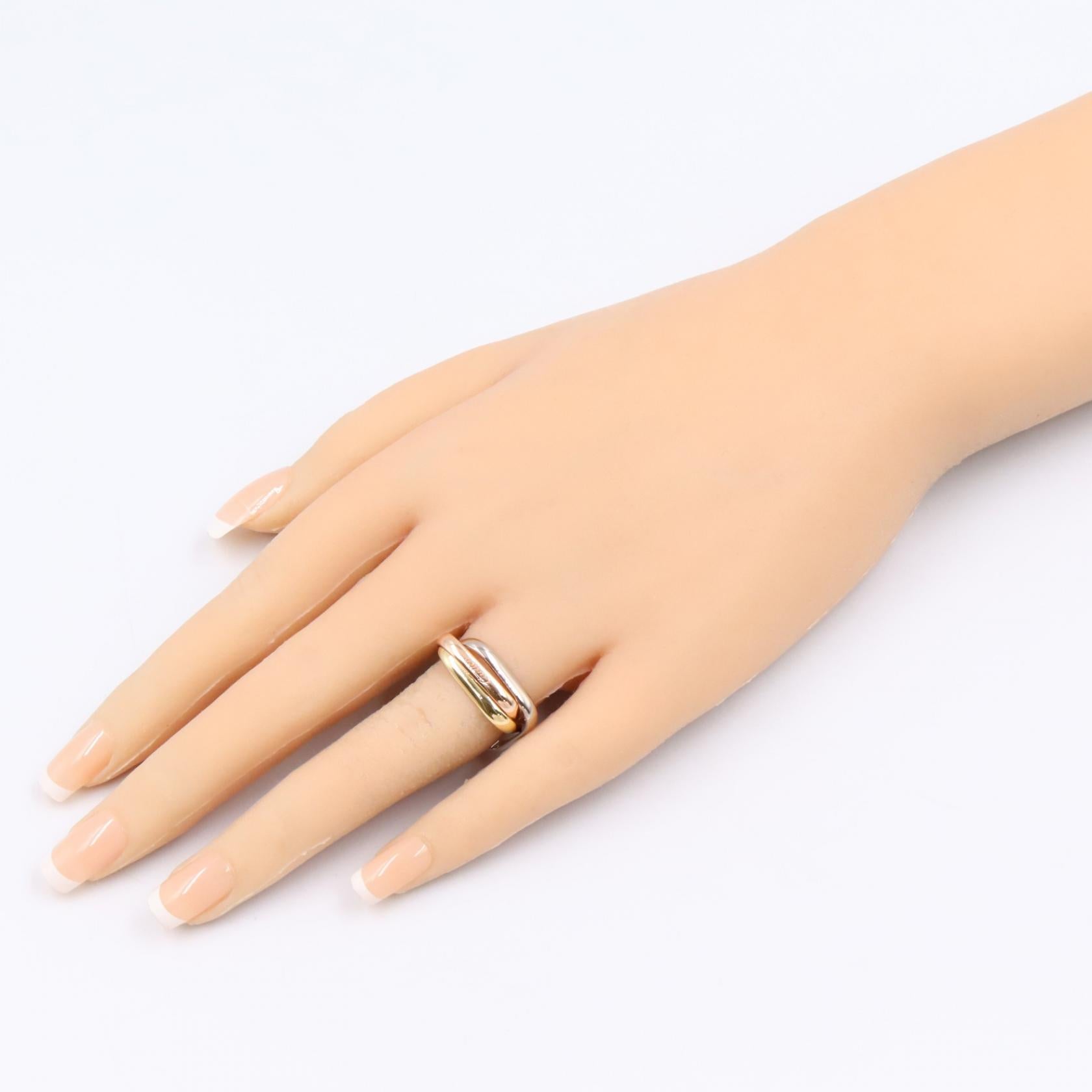 カルティエ トリニティクッション Au750 リング 15号