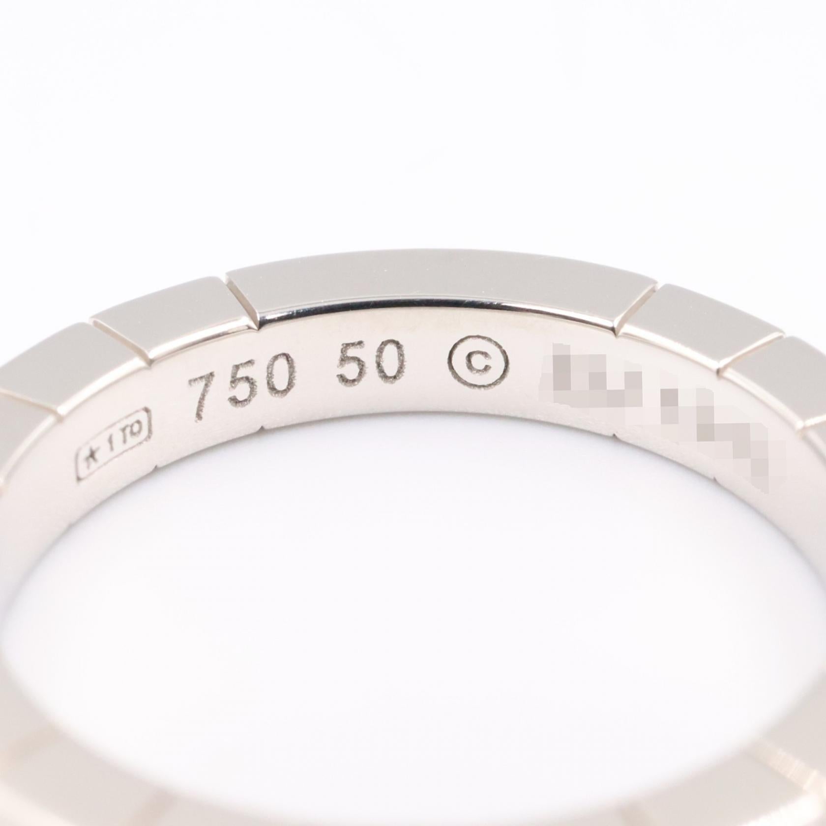 カルティエ ラニエール Au750ホワイトゴールド リング 9.5号