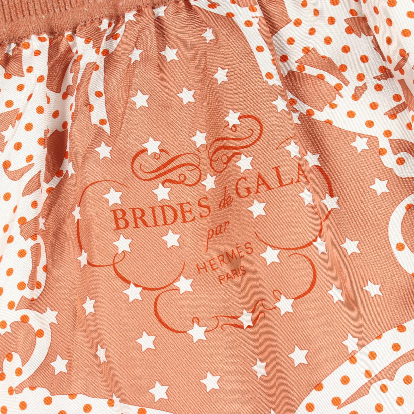 エルメス ツイルレーヌ BRIDES de GALA Bandana シルクウールカシミヤ ワンピース
