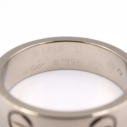 カルティエ LOVE Au750ホワイトゴールドリング 10号