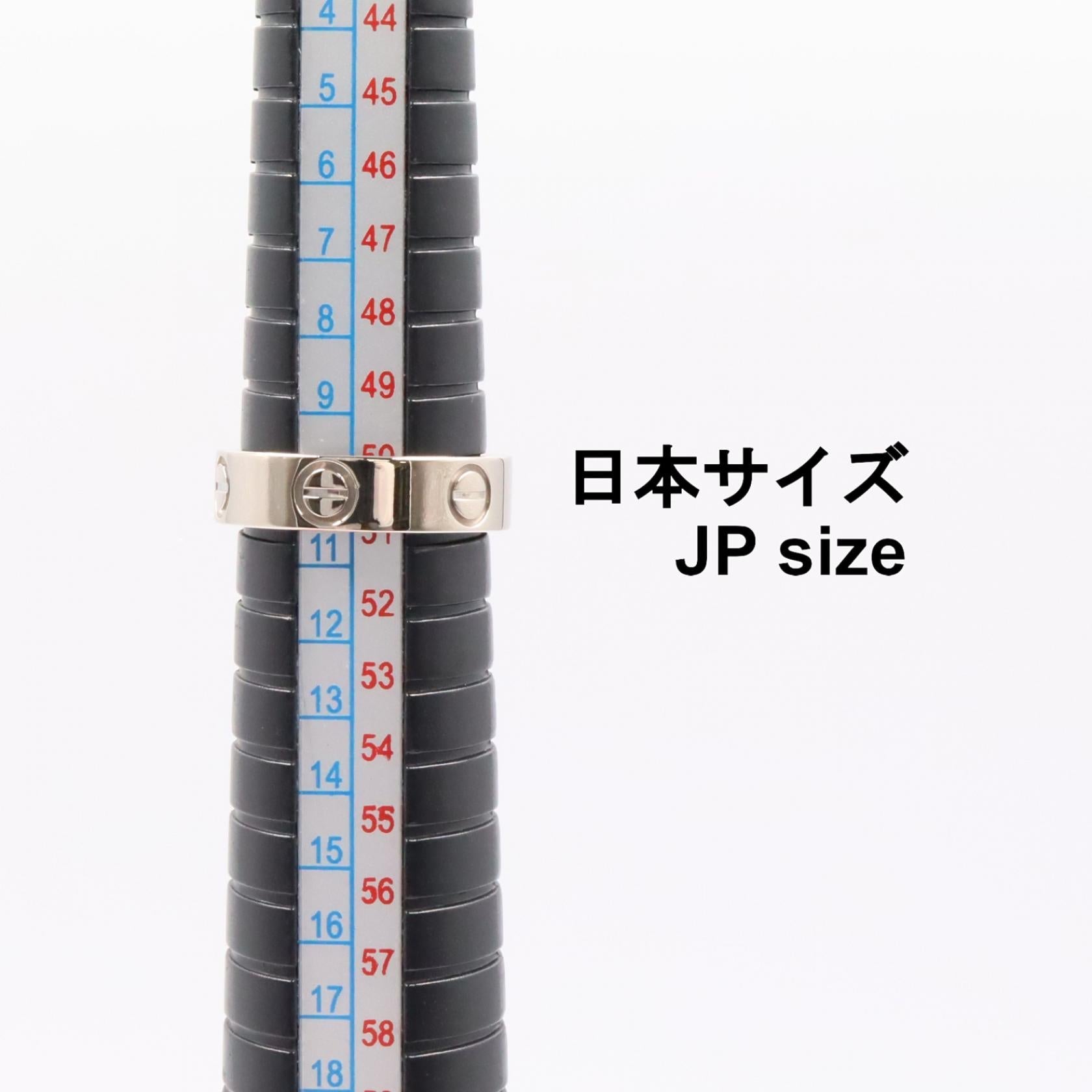 カルティエ LOVE Au750ホワイトゴールドリング 10号