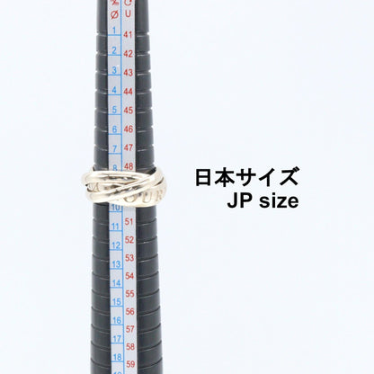 カルティエ トリニティ Au750ホワイトゴールド リング 9号