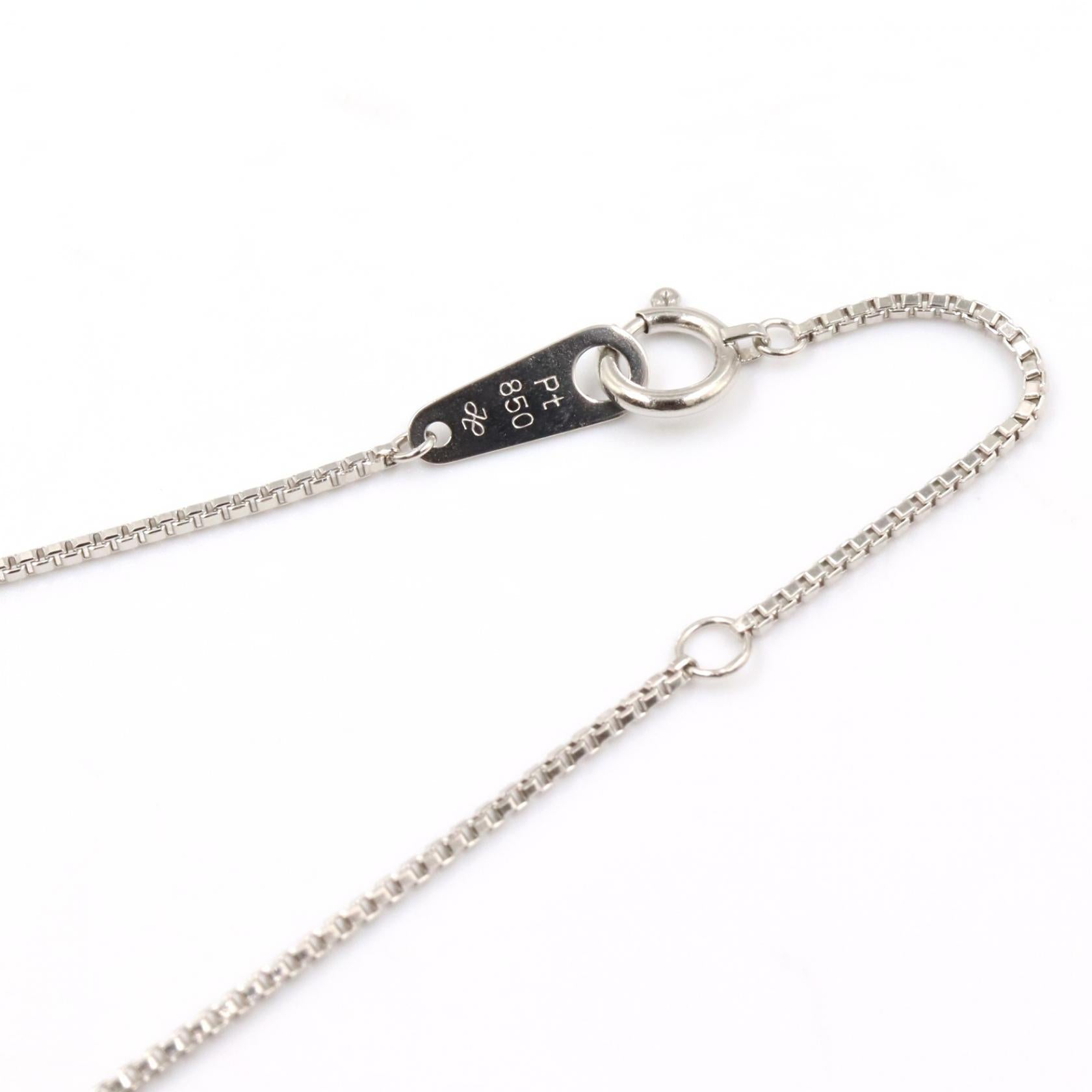 ジュエリー Pt850ダイヤモンドエメラルドネックレス