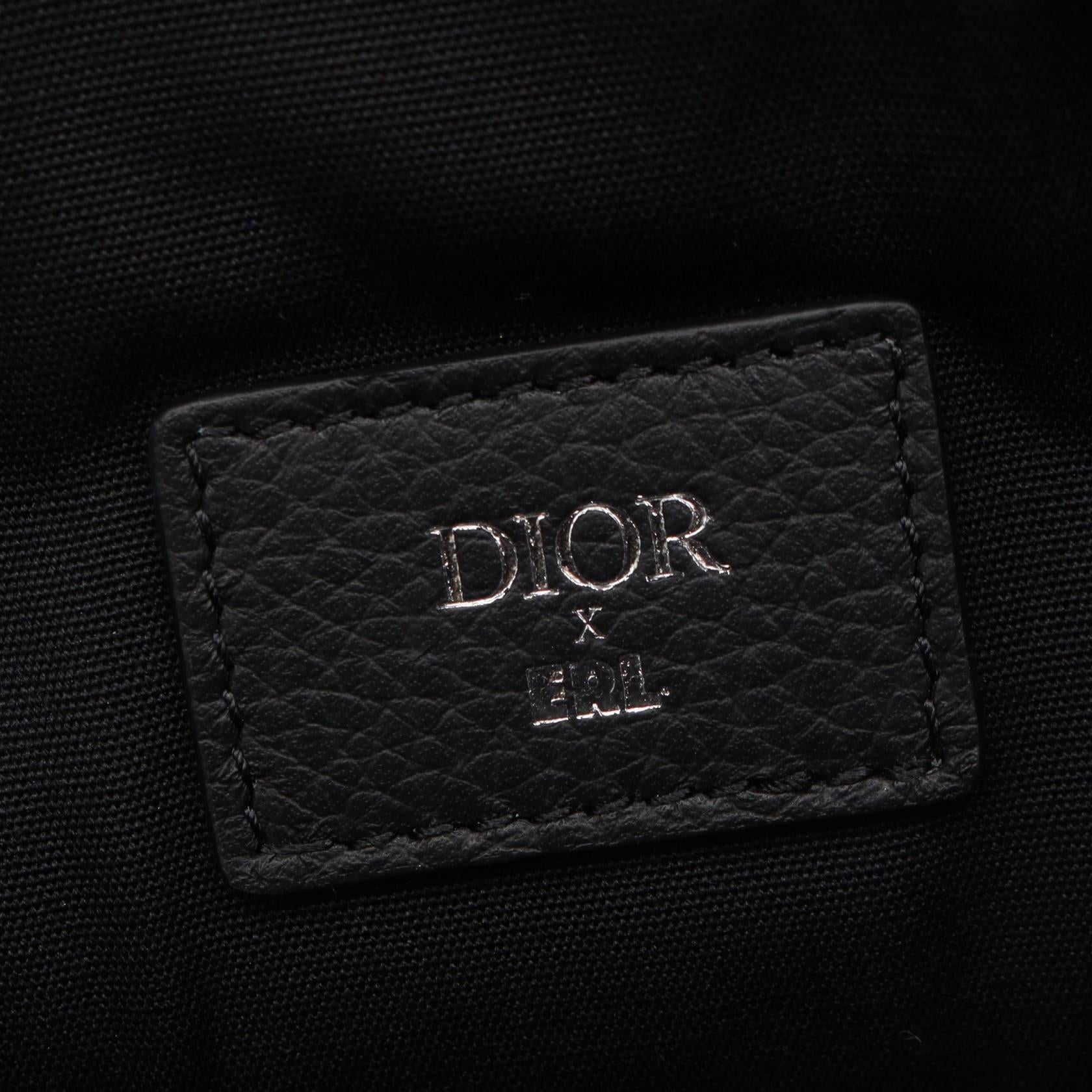 ディオール DIOR × ERL SADDLE レザーウエストバッグ