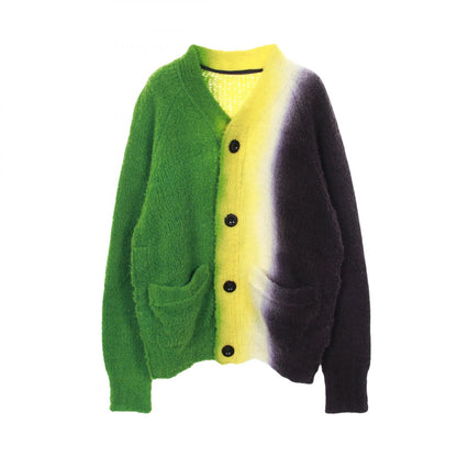 サカイ Tie DYE Knit ウールカーディガン