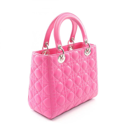 ディオール LADY DIOR レザー ハンドバッグ