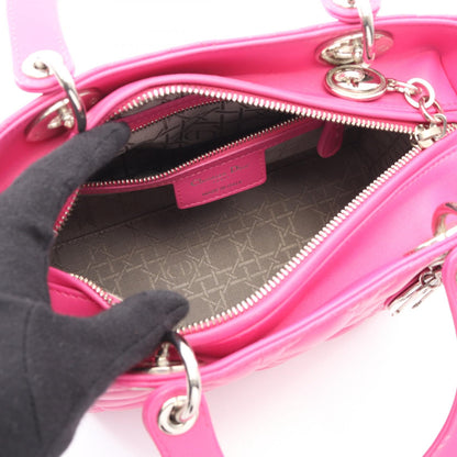 ディオール LADY DIOR レザー ハンドバッグ