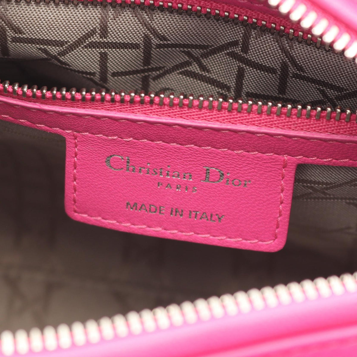 ディオール LADY DIOR レザー ハンドバッグ