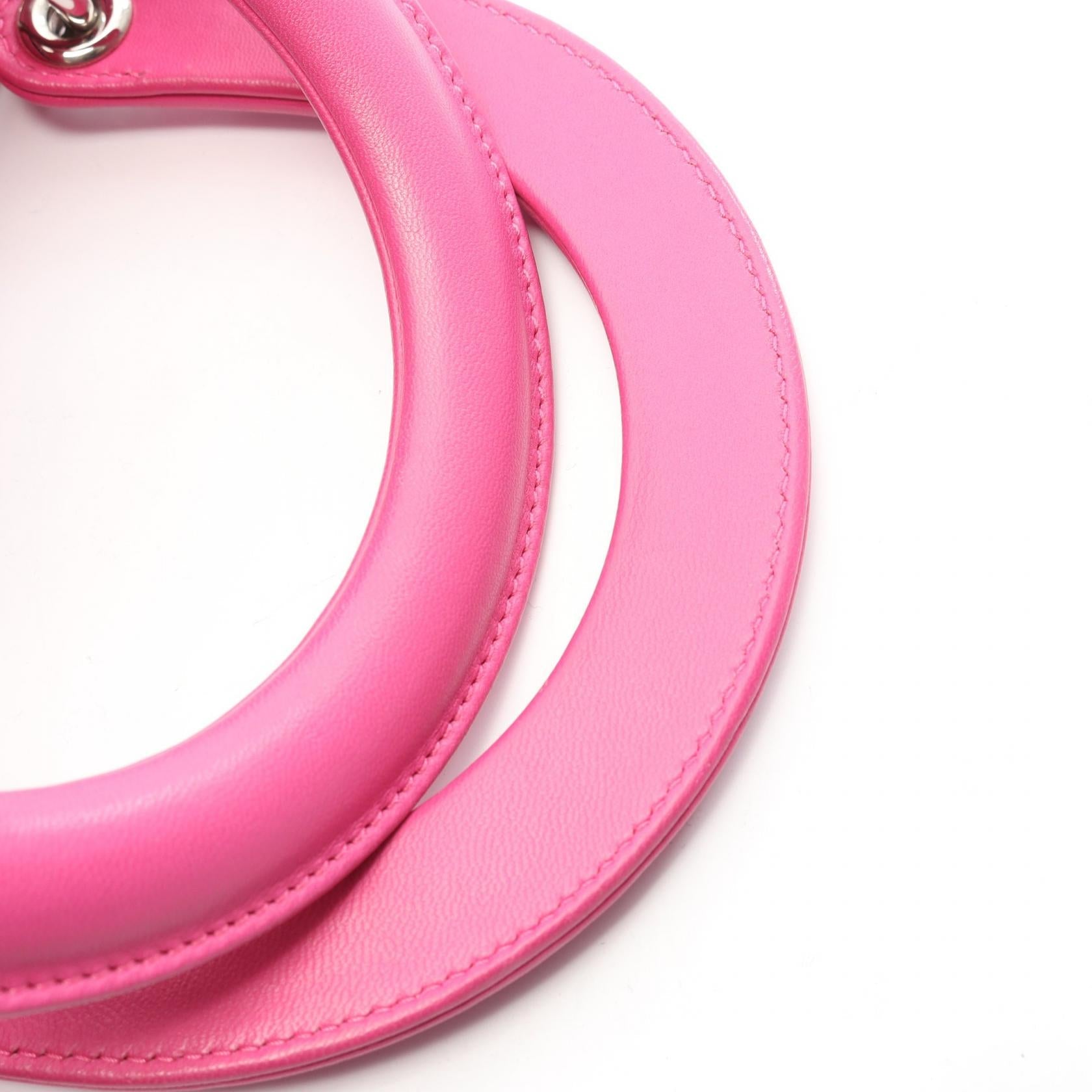 ディオール LADY DIOR レザー ハンドバッグ