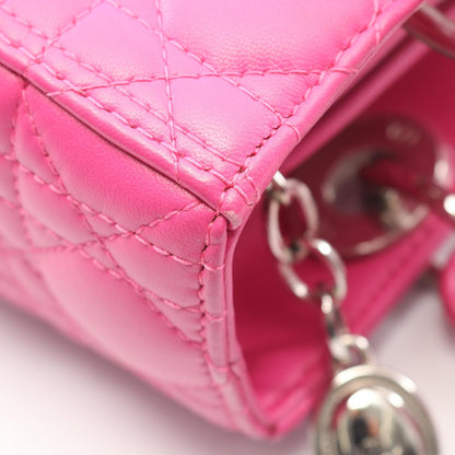 ディオール LADY DIOR レザー ハンドバッグ