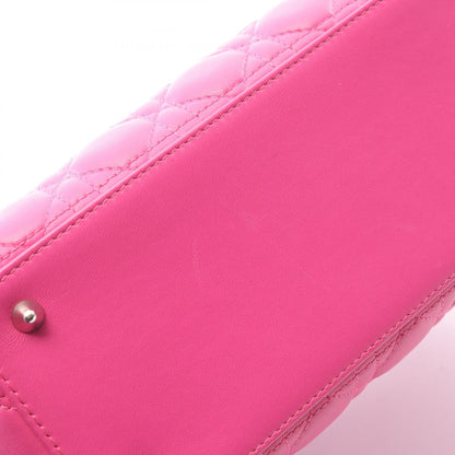 ディオール LADY DIOR レザー ハンドバッグ