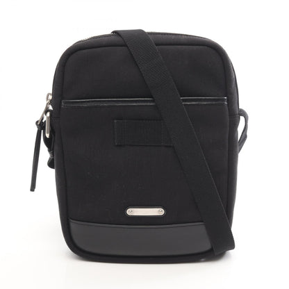 サンローランパリ Rivington キャンバス レザー ショルダーバッグ