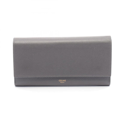 セリーヌ ラージフラップウォレット レザー 長財布