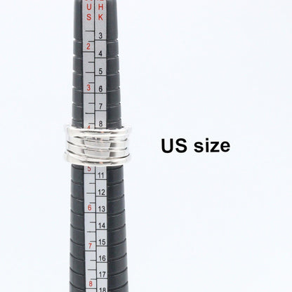 ブルガリ B-zero1 Au750ホワイトゴールド 4バンドリング 8号