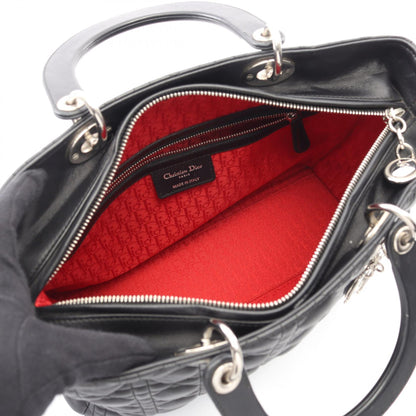 ディオール LADY DIOR レザー ハンドバッグ