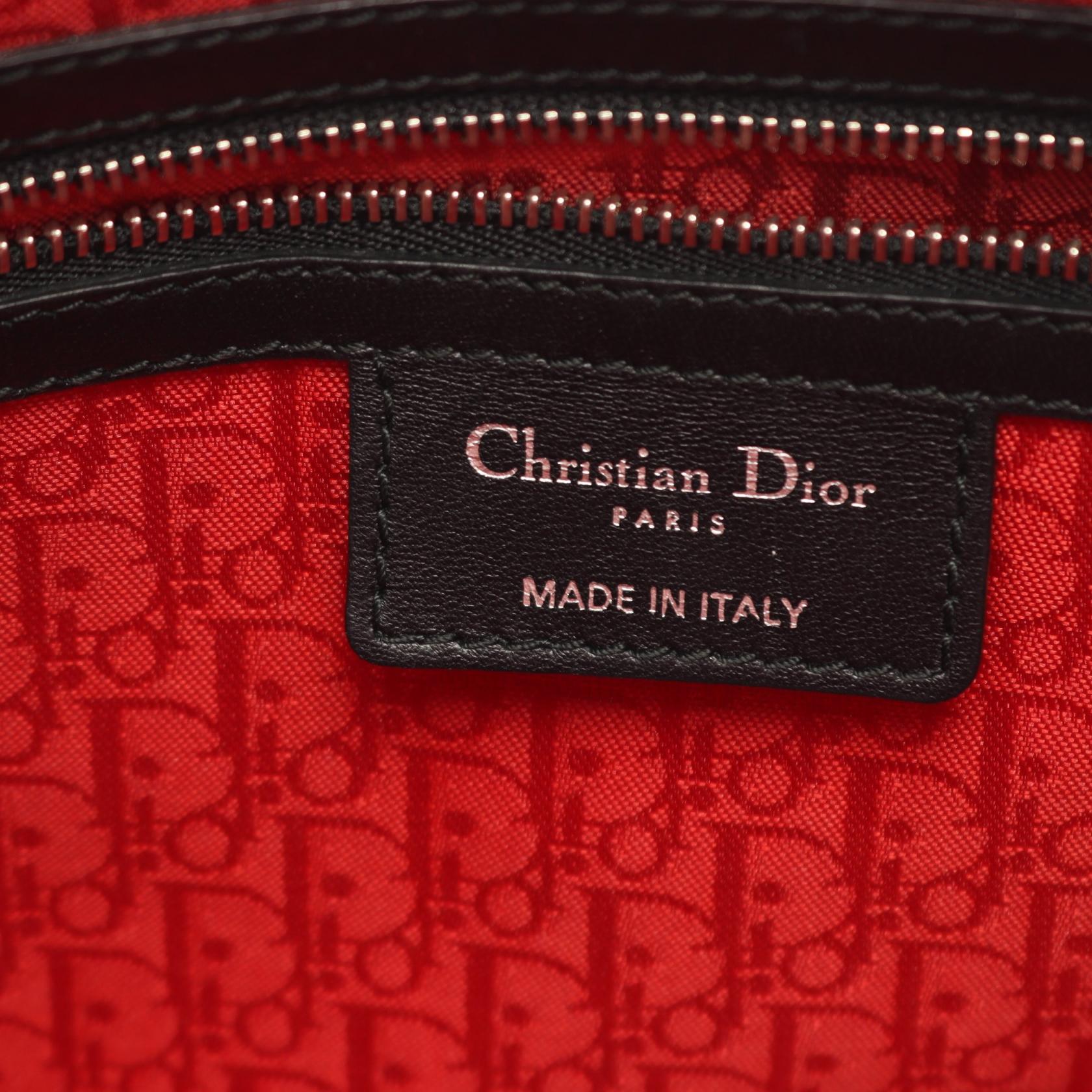 ディオール LADY DIOR レザー ハンドバッグ