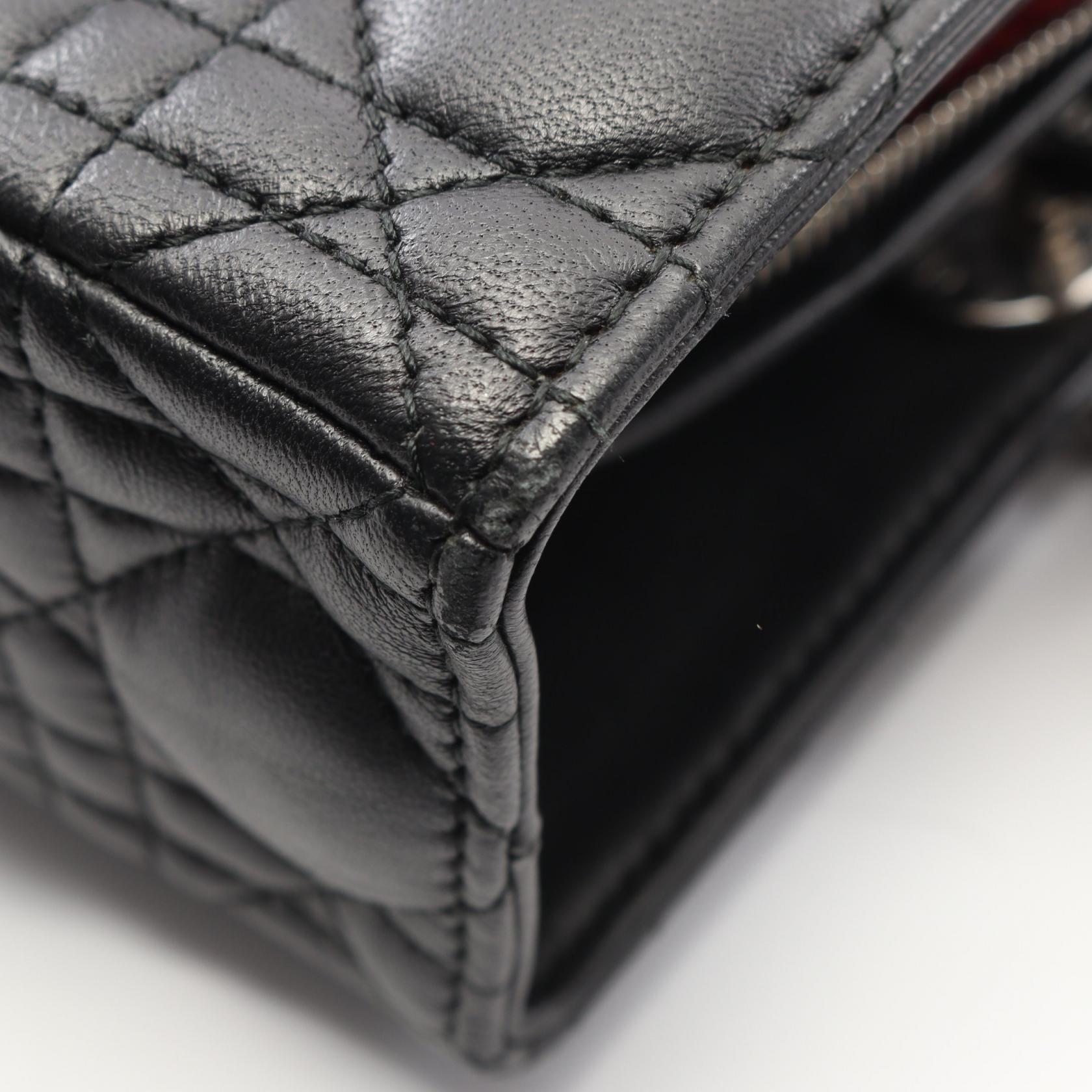 ディオール LADY DIOR レザー ハンドバッグ