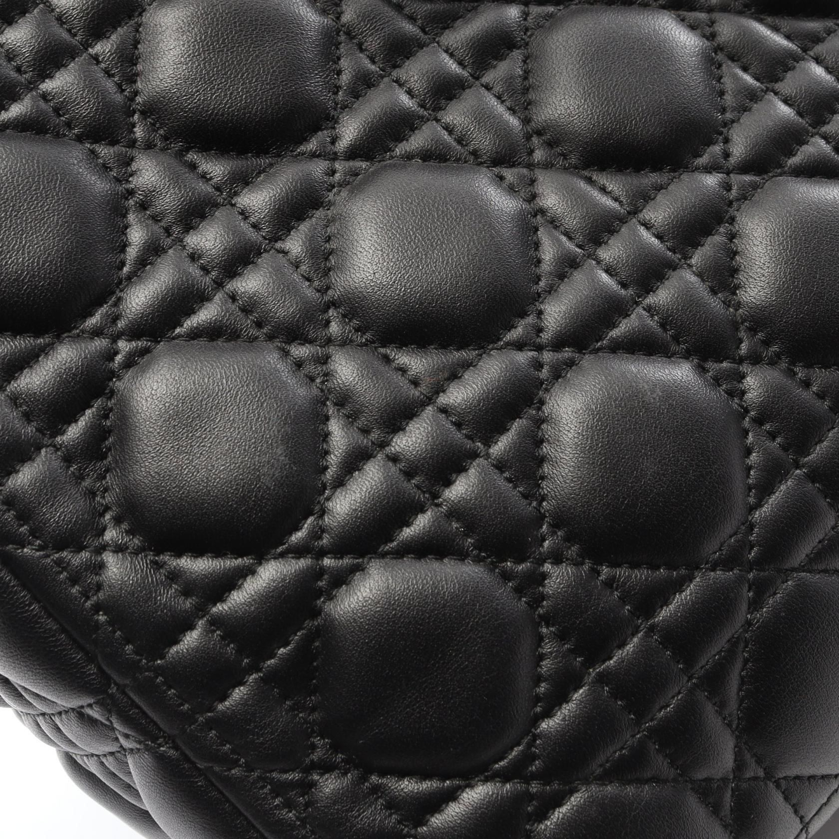 ディオール LADY DIOR レザー ハンドバッグ