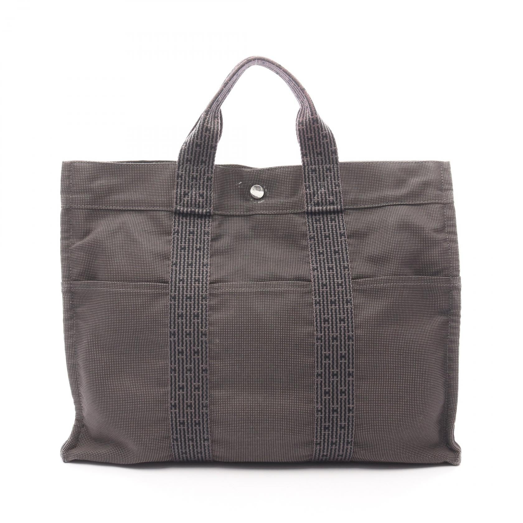 エルメス エールラインMM ナイロンキャンバス トートバッグ