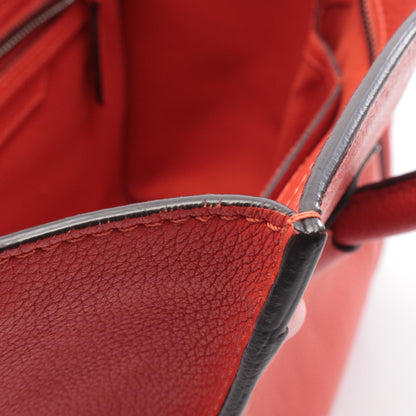 セリーヌ ラゲージマイクロショッパー レザートートバッグ
