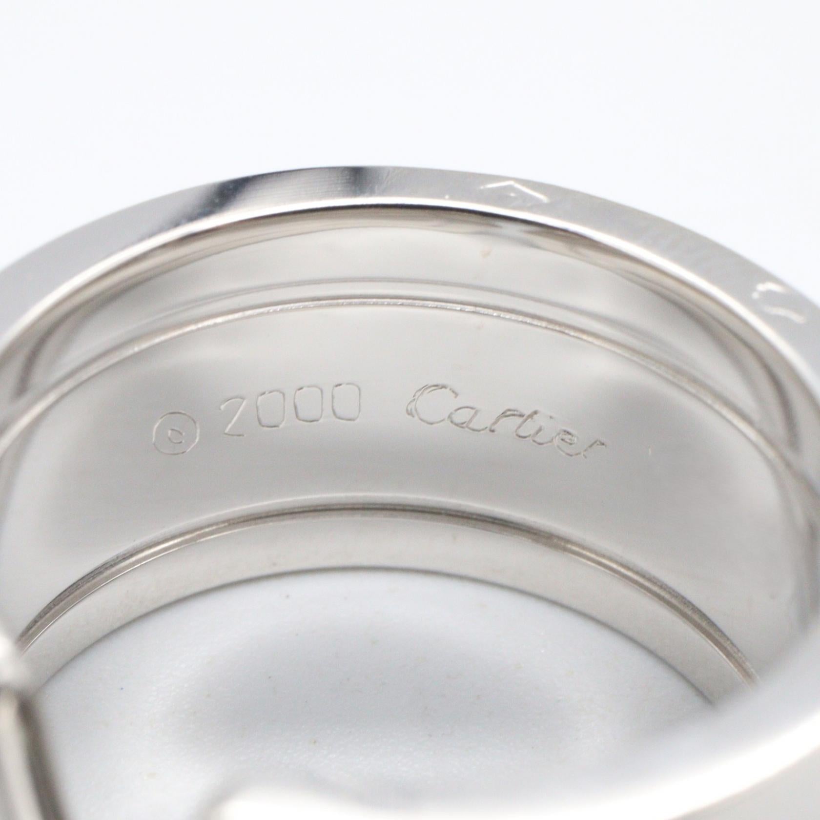 カルティエ C2 Au750ホワイトゴールドリング 9号