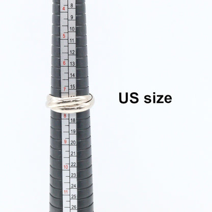 カルティエ トリニティ Au750ホワイトゴールド リング 15号