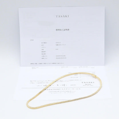 タサキ テニス Au750 ダイヤモンド ネックレス