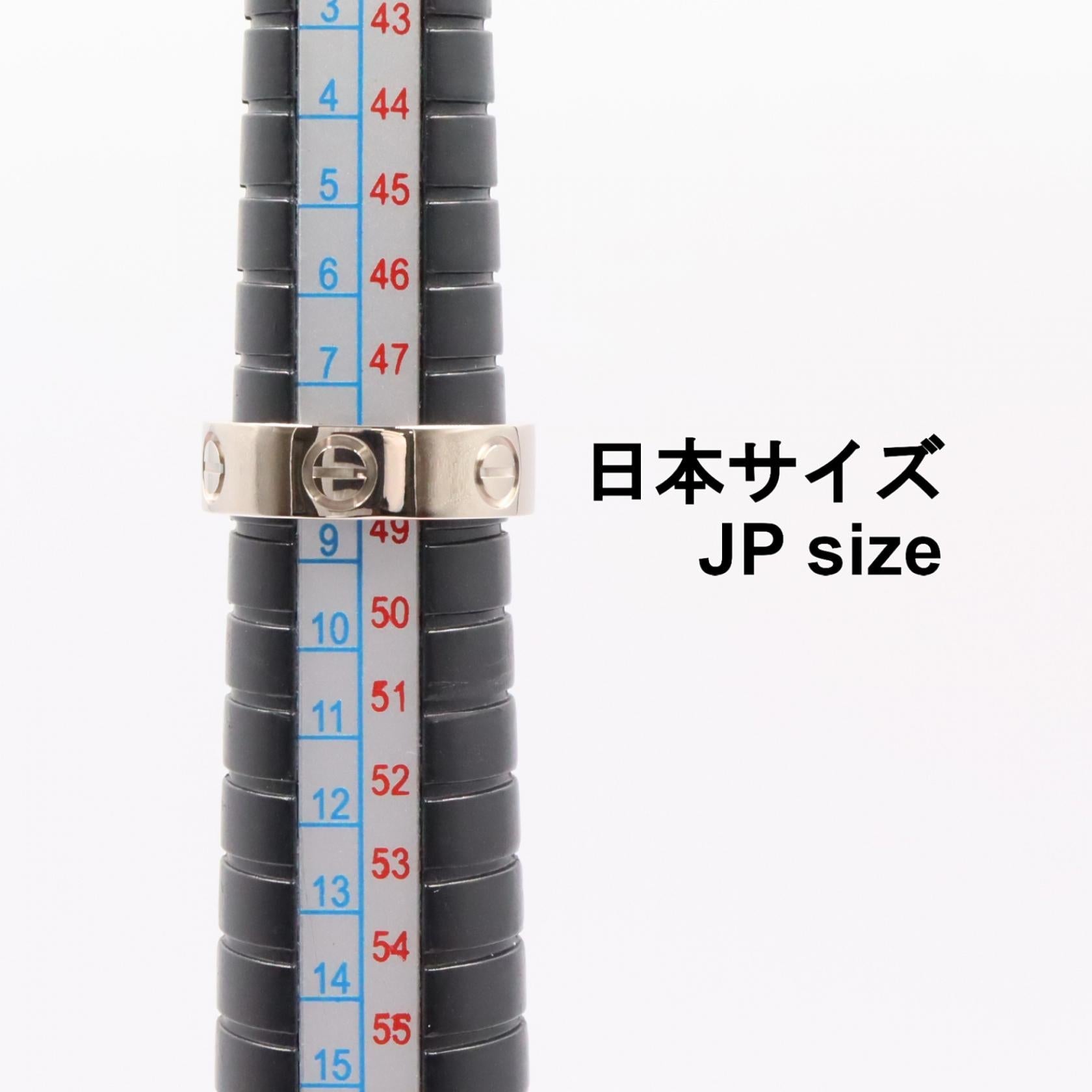 カルティエ ラブ Au750ホワイトゴールド リング 8号