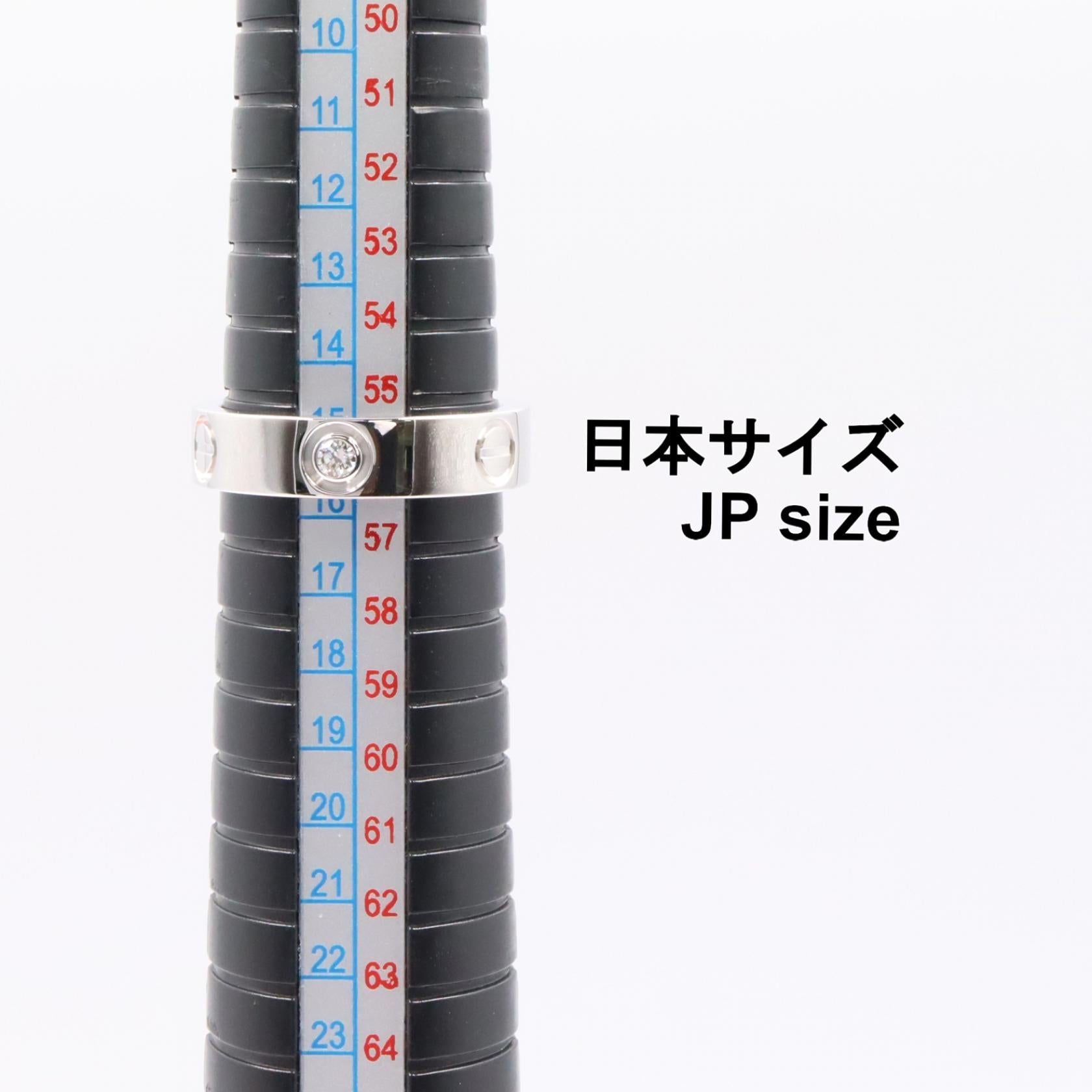 カルティエ ラブ Au750ホワイトゴールド ダイヤモンド リング 15号