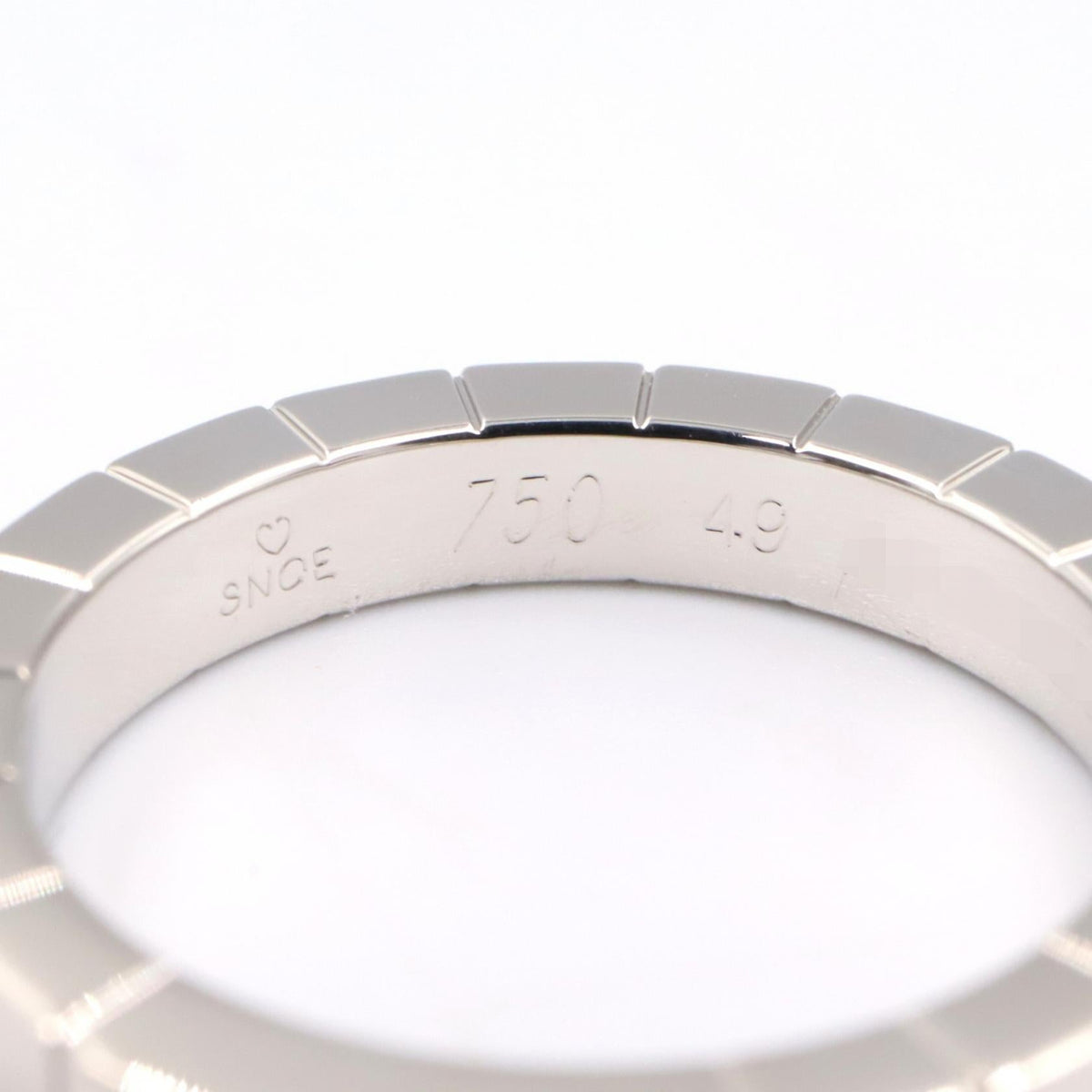 カルティエ ラニエール Au750ホワイトゴールド リング 8.5号