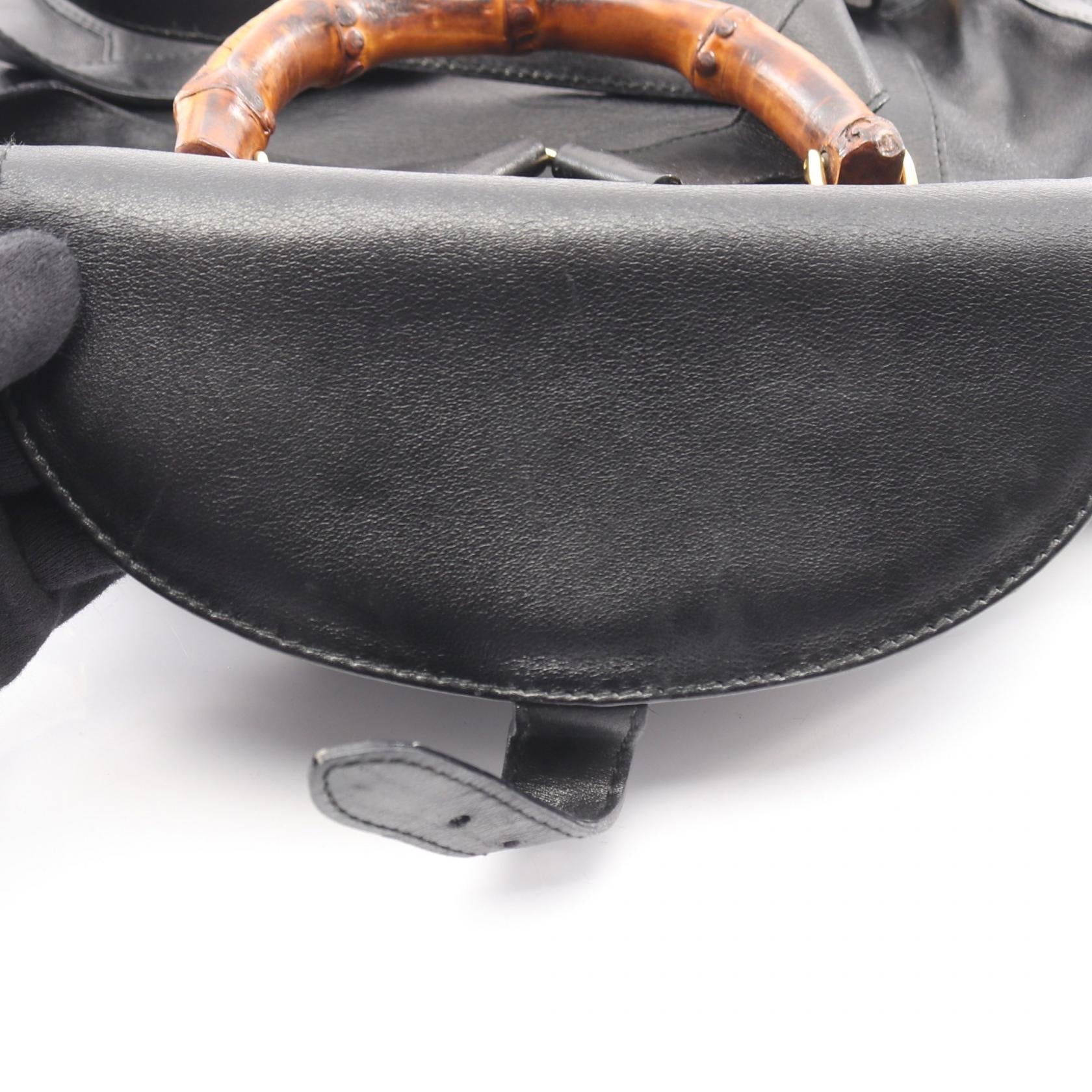 グッチ バンブー レザーリュックサック
