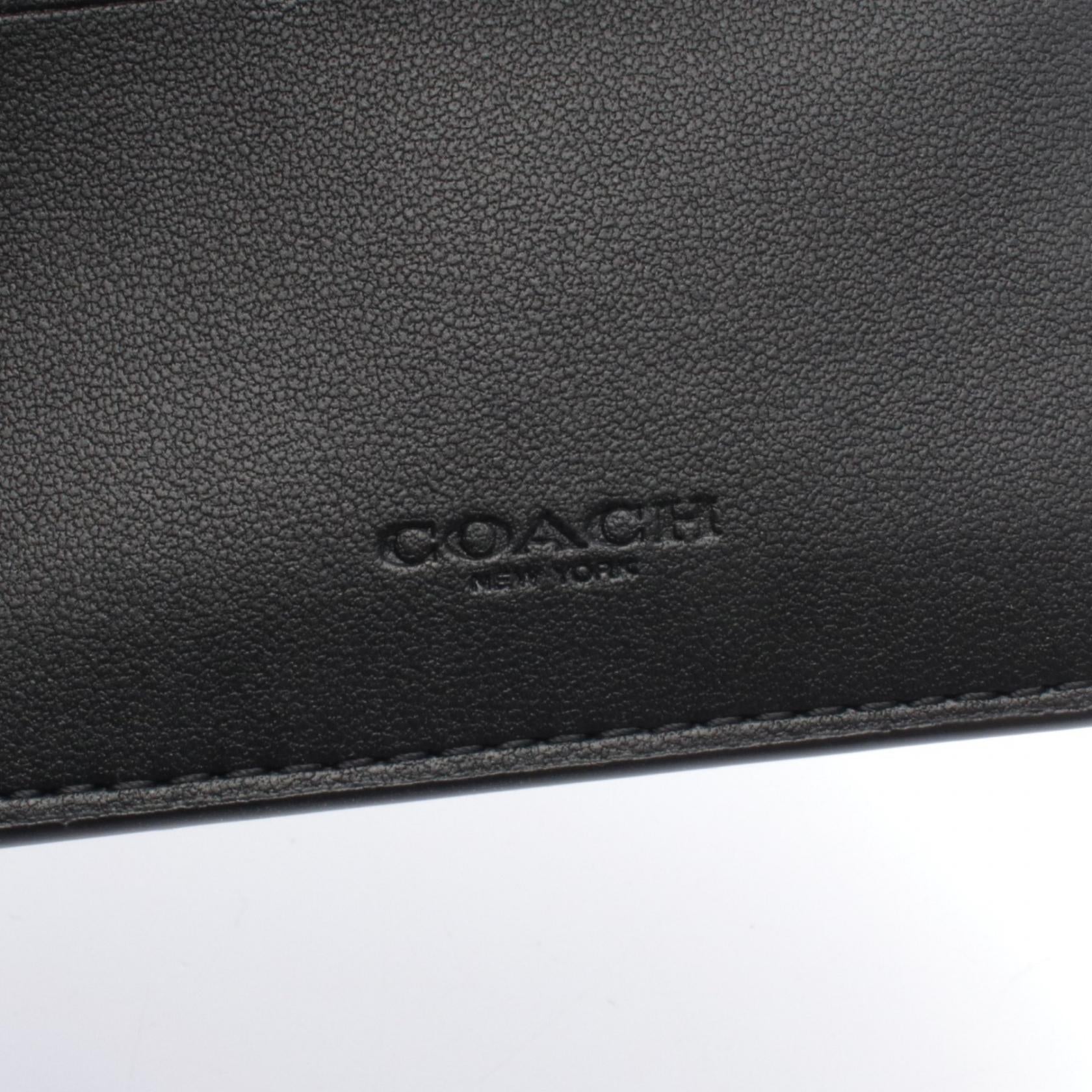 コーチ ESSENTIAL CARD HOLDER WALLET レザー三つ折り財布