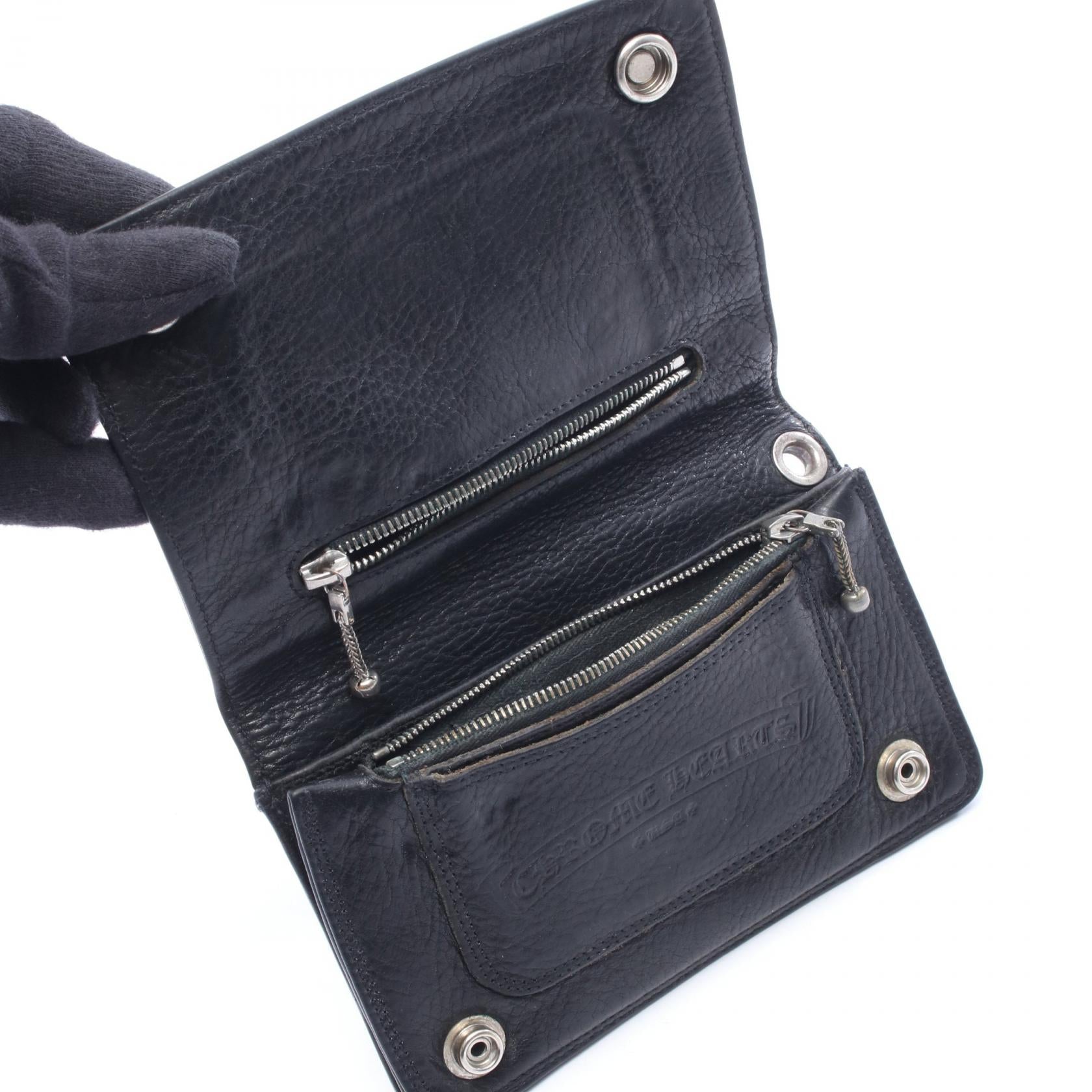 クロムハーツ 2ZIP レザー二つ折り財布