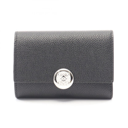 ロエベ Pebble Small Vertical Wallet レザー三つ折り財布