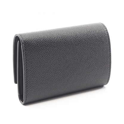 ロエベ Pebble Small Vertical Wallet レザー三つ折り財布