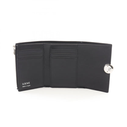 ロエベ Pebble Small Vertical Wallet レザー三つ折り財布