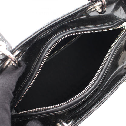 クリスチャンディオール LADY DIOR カナージュ パテントレザー 2wayハンドバッグ